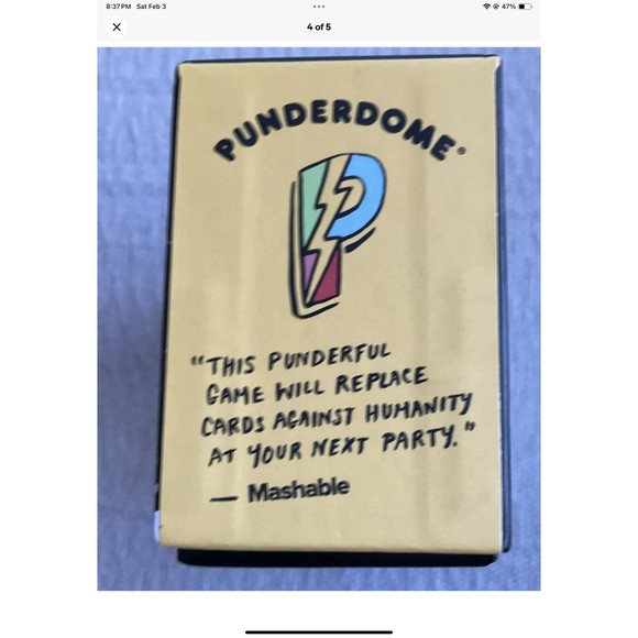 Punderdome  A Card Game for Pun Lovers by Fred Firestone Party Game NEW SEALED - Picture 4 of 5